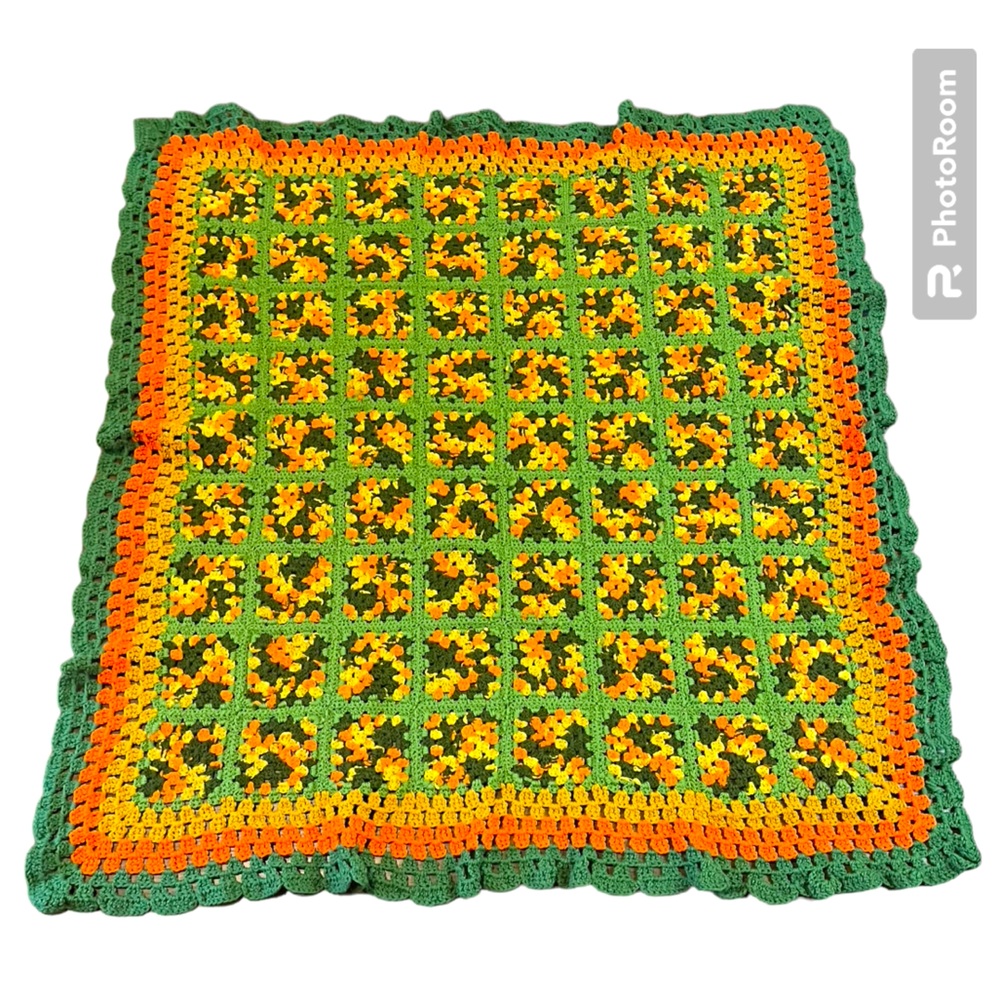 Crochet Blanket Afghan 53 x 49